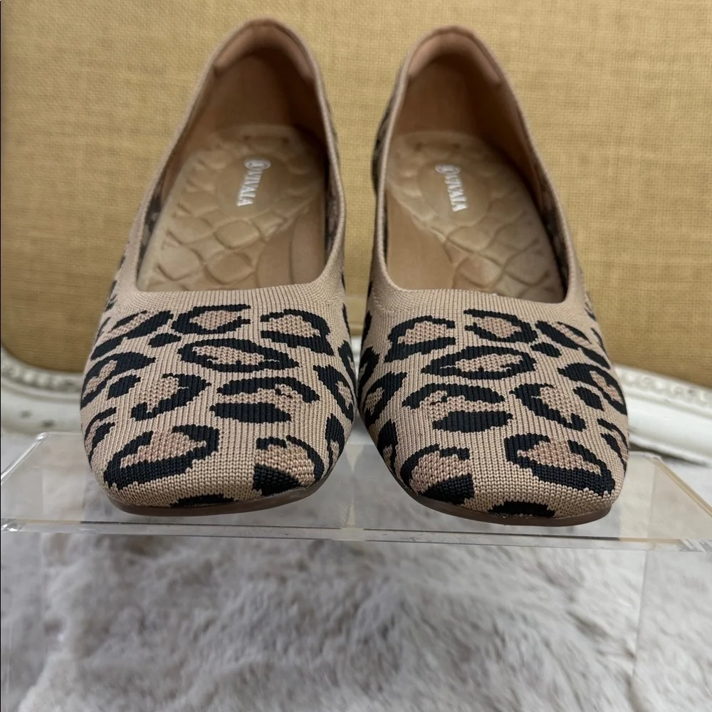 Vivaia | Margot Leopard-Print Wedge Pumps, Size EU43